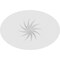 Ekena Millwork Standard Dalton Spiral Rosette With Square Edge, 7"W x 4 3/4"H x 3/4"P ROSP070X048X075DAL12 - alternate 4
